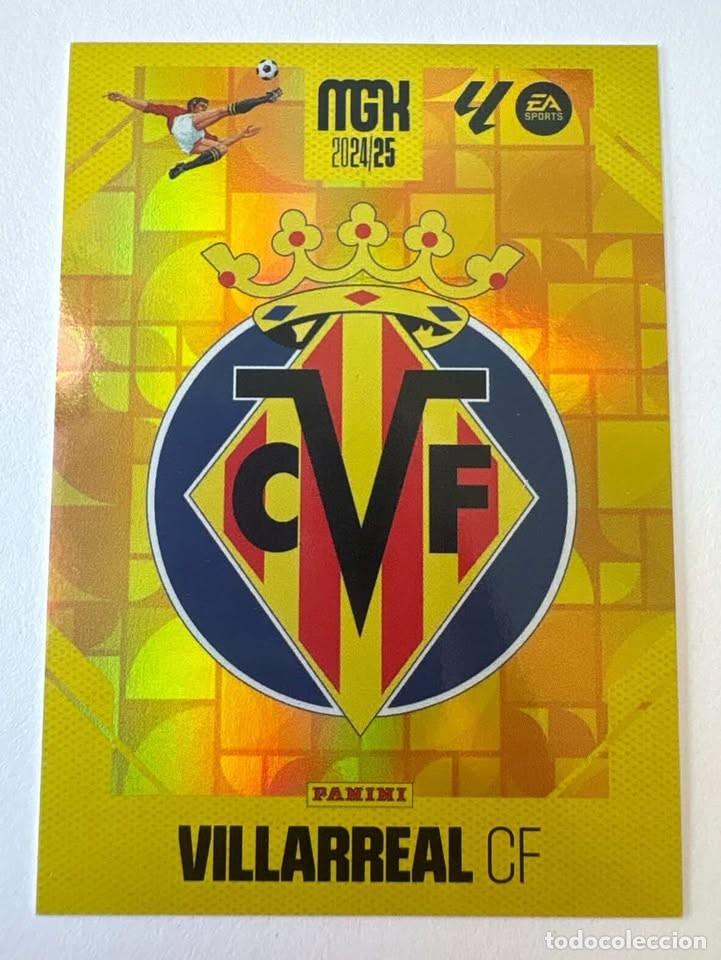 Cromos de f&uacute;tbol: Carta Escudo Villareal 361 Megacracks 2024-25