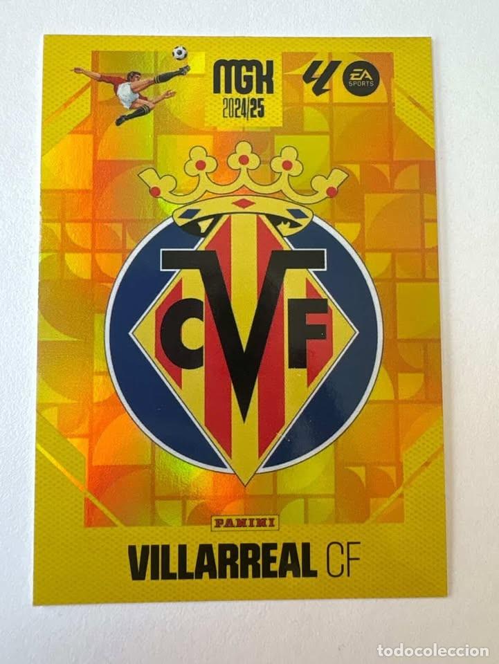 Cromos de f&uacute;tbol: Carta Escudo Villareal 361 Megacracks 2024-25