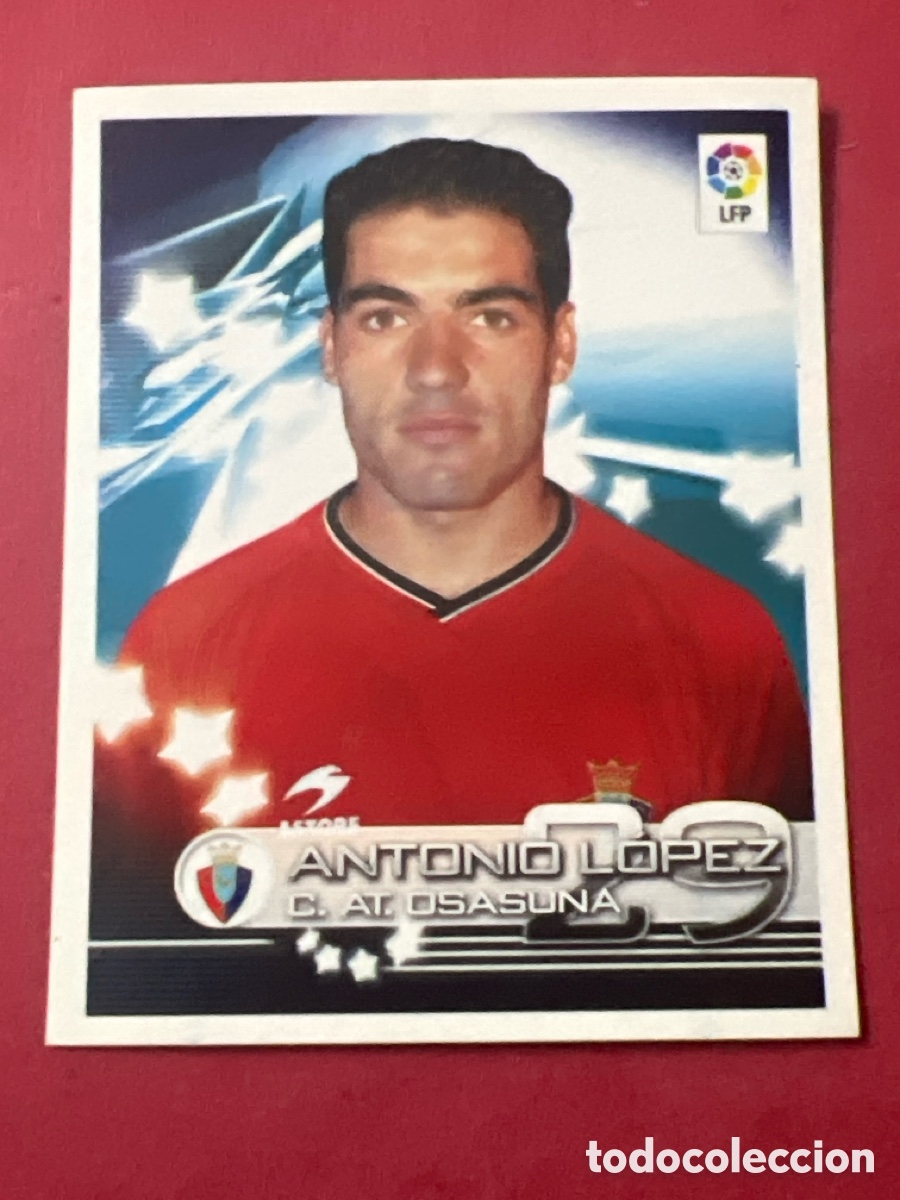 Cromos de f&uacute;tbol: A1789. CROMO SUPERLIGA DE ESTRELLAS 2002 2003 02 03 PANINI N 247 ANTONIO LOPEZ OSASUNA