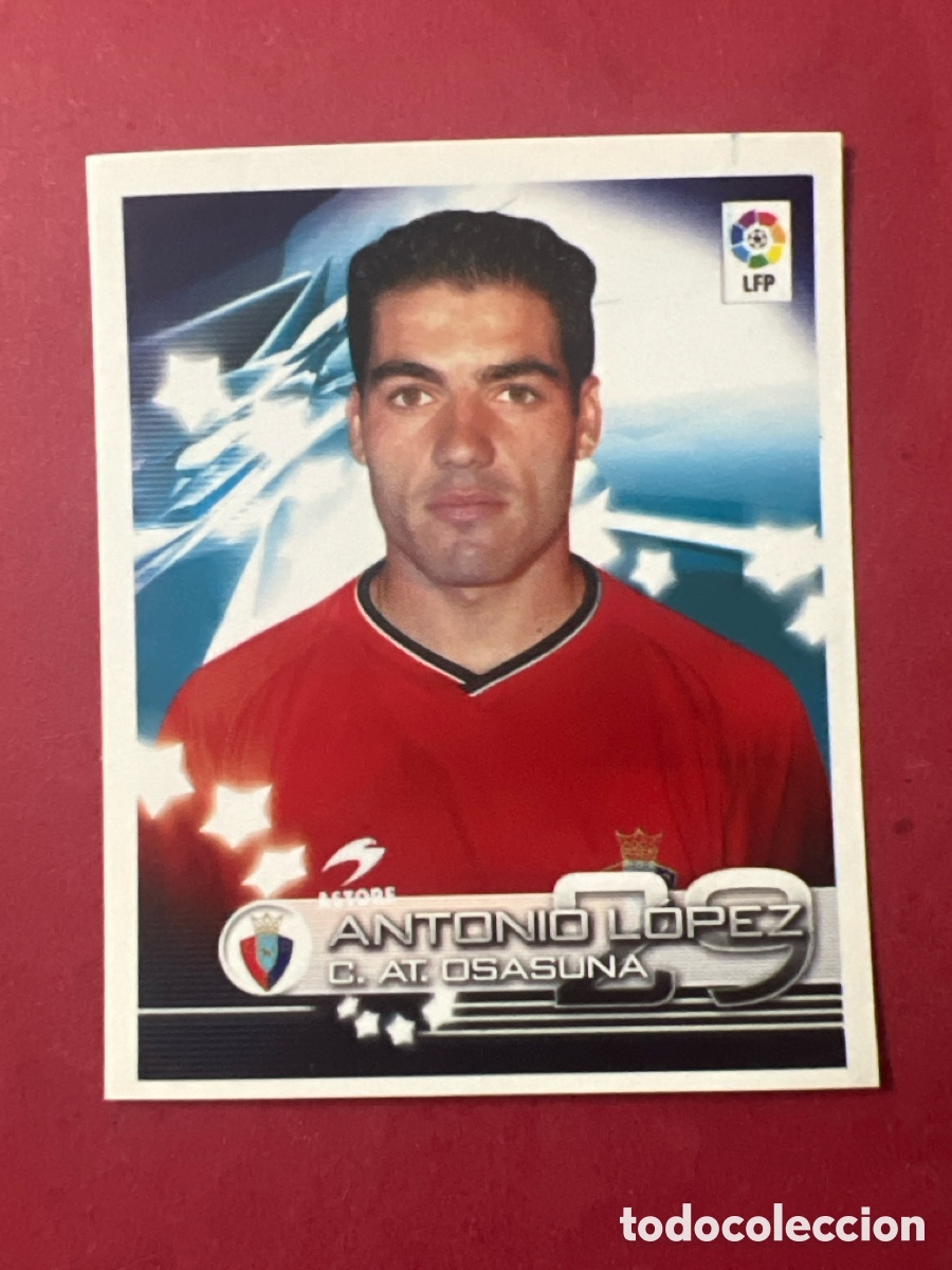 Cromos de f&uacute;tbol: A1790. CROMO SUPERLIGA DE ESTRELLAS 2002 2003 02 03 PANINI N 247 ANTONIO LOPEZ OSASUNA