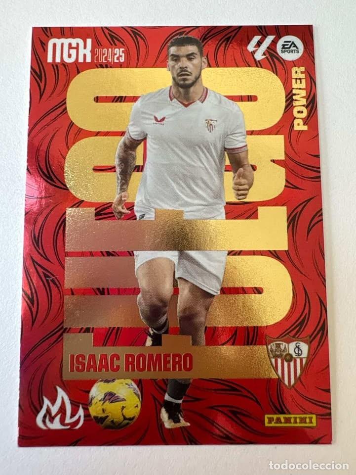 Cromos de f&uacute;tbol: Carta Isaac Romero Sevilla Fuego Power 381 Megacracks 2024-25