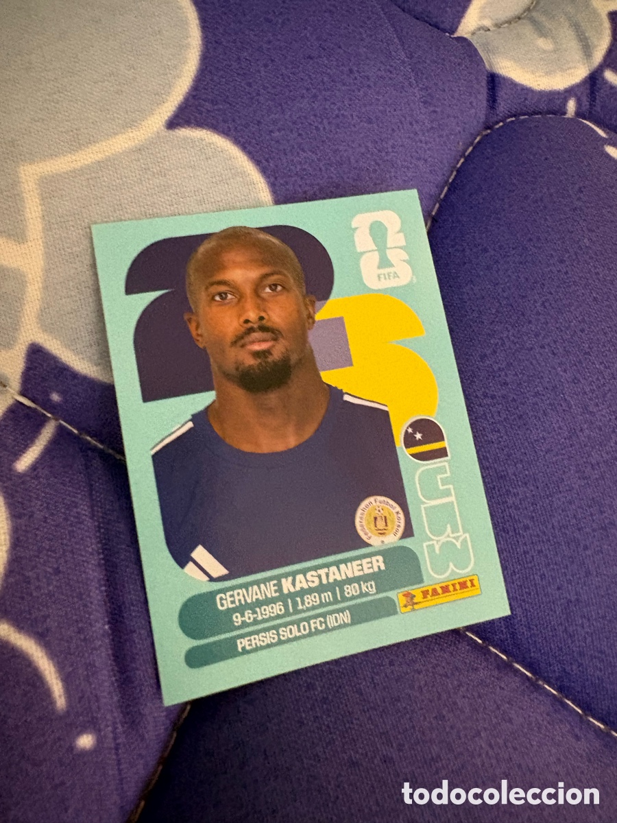 Cromos de f&uacute;tbol: KASTANEER CURA&Ccedil;AO CUW 19 MUNDIAL F&Uacute;TBOL 2026 FIFA WORLD CUP PANINI SIN PEGAR PEDIDO M&Iacute;NIMO 3&euro;