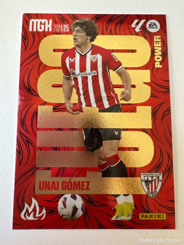 Cromos de f&uacute;tbol: Carta Unai G&oacute;mez Athletic Club de Bilbao Fuego Power 387 Megacracks 2024-25