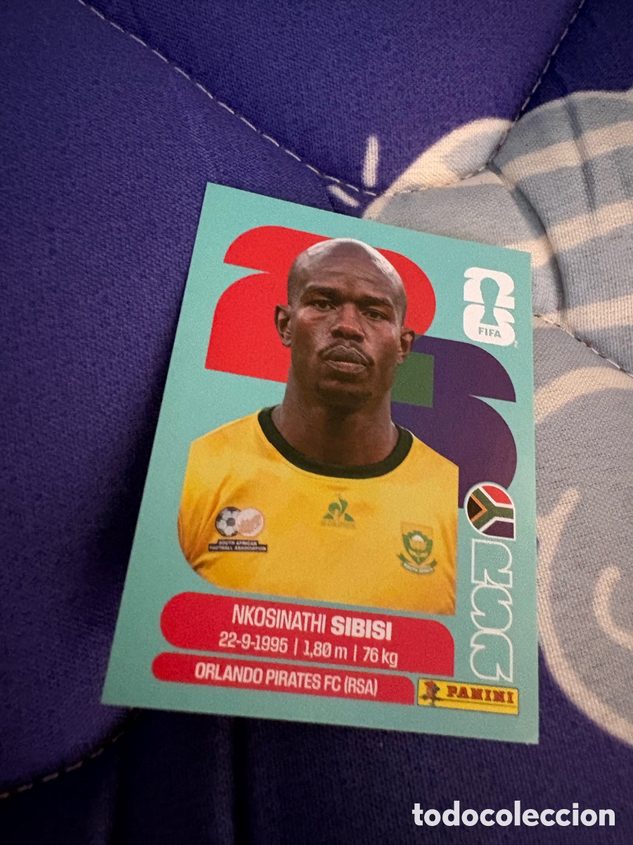 Cromos de f&uacute;tbol: RSA 10 NKOSINATHI SIBISI BASE SUDAFRICA CROMO MUNDIAL STICKERS 2026 26