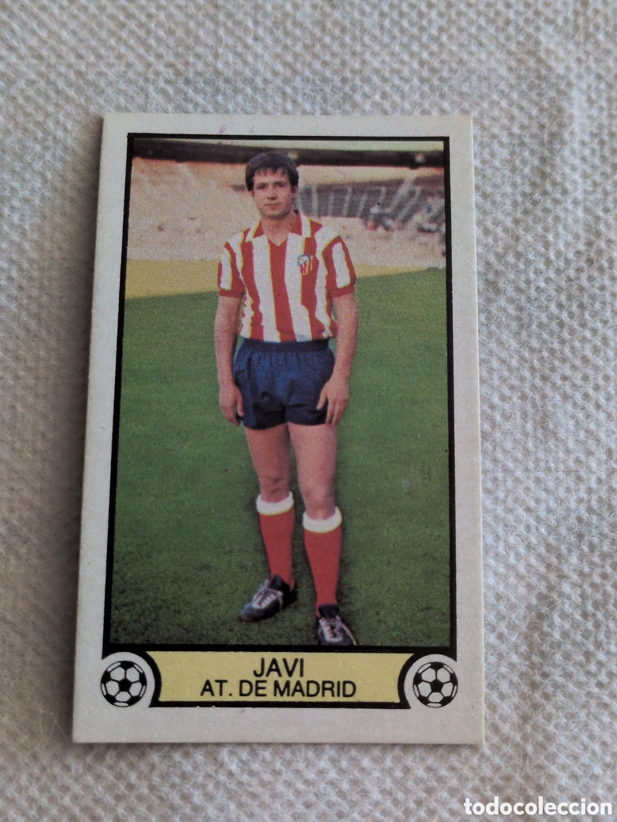 Football Stickers: CROMO DE F&Uacute;TBOL LIGA ESTE JAVI FICHAJE 20 ATLETICO MADRID NUNCA PEGADO 1979 1980 79 80