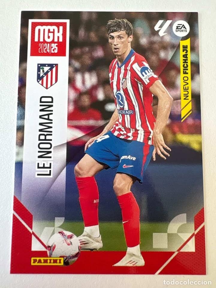 Cromos de f&uacute;tbol: Carta Le Normand Nuevo Fichaje Atl&eacute;tico de Madrid 461 Megacracks 2024-25