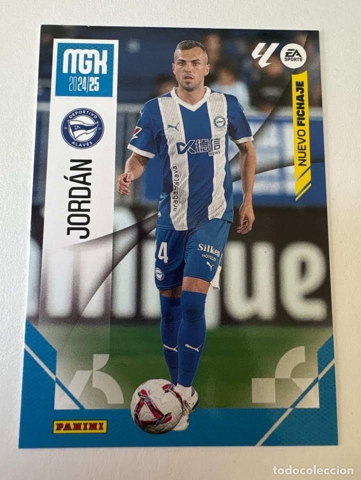 Cromos de f&uacute;tbol: Carta Jord&aacute;n Nuevo Fichaje Atl&eacute;tico de Madrid 480 Megacracks 2024-25