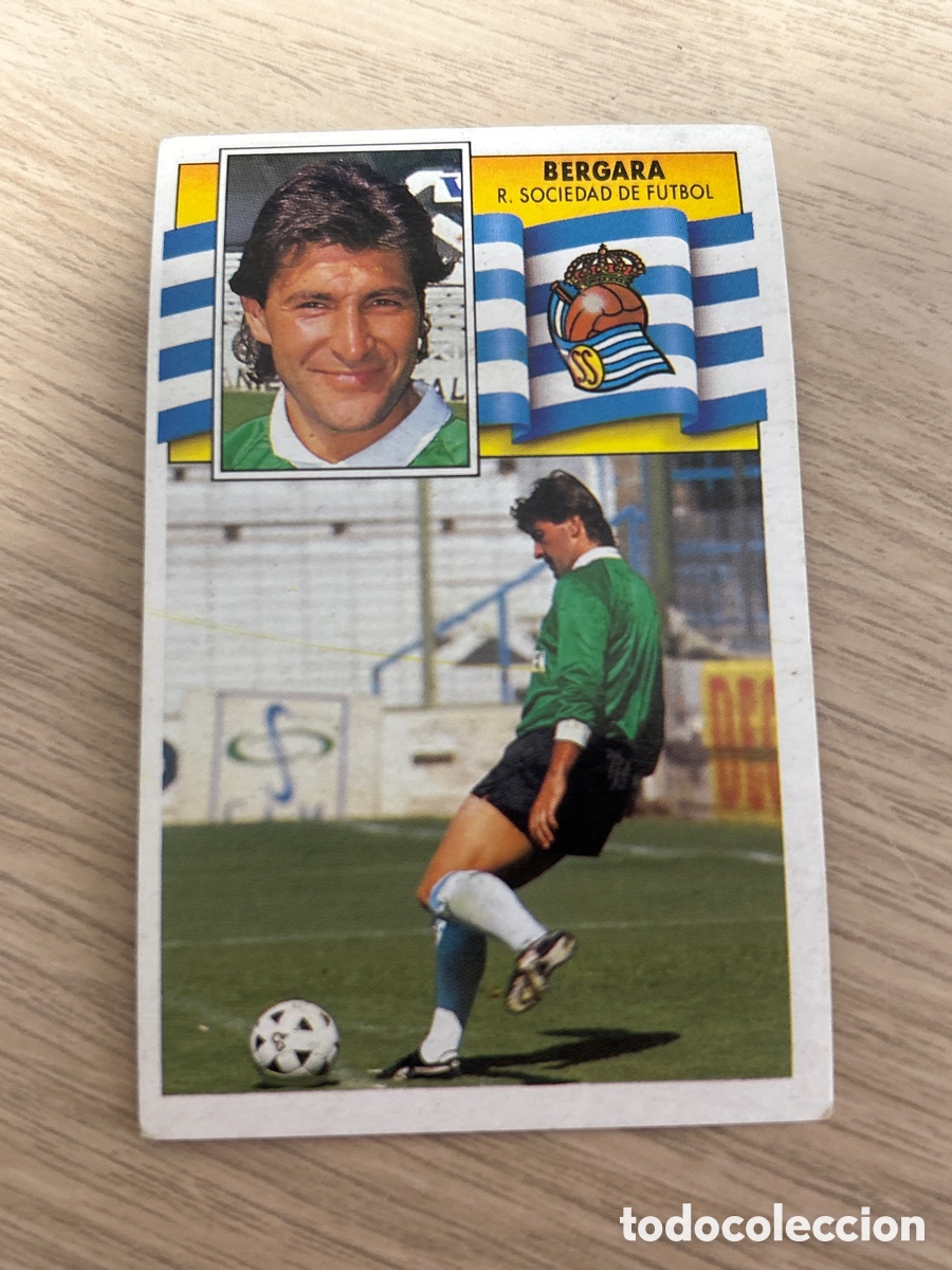 Cromos de f&uacute;tbol: BERGARA REAL SOCIEDAD LIGA ESTE 1990 1991 90 91 NUNCA PEGADO SIN PEGAR
