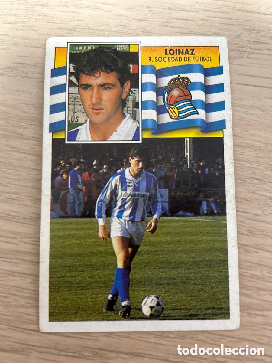 Cromos de f&uacute;tbol: LOINAZ REAL SOCIEDAD LIGA ESTE 1990 1991 90 91 NUNCA PEGADO SIN PEGAR