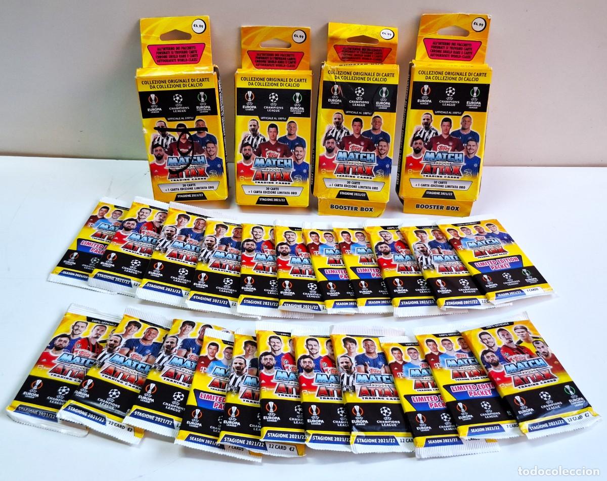 Cromos de Futebol: MATCH ATTAX 2021/22 - 22 BOOSTER BOX O SOBRES NUEVOS Y SELLADOS DE TARJETAS