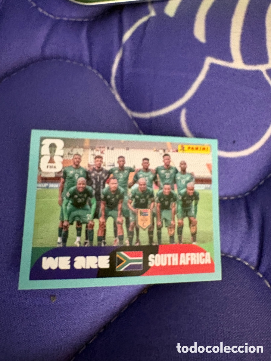 Cromos de f&uacute;tbol: Fifa World Cup 26 Mundial 2026 RSA 13 Sudafrica Foto de Equipo Plantilla Alineaci&oacute;n