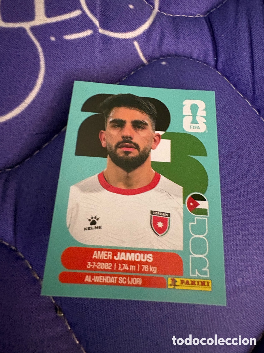 Cromos de f&uacute;tbol: JOR 14 JOR14 AMER JAMOUS JORDANIA ⚽ PANINI FIFA MUNDIAL WORLD CUP 26 2026 STICKER ⚽