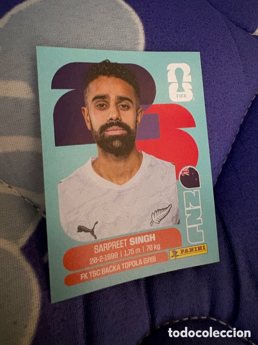 Cromos de f&uacute;tbol: NZL 11 NZL11 SARPREET SINGH NUEVA ZELANDA ⚽ PANINI FIFA MUNDIAL WORLD CUP 26 2026 STICKER ⚽