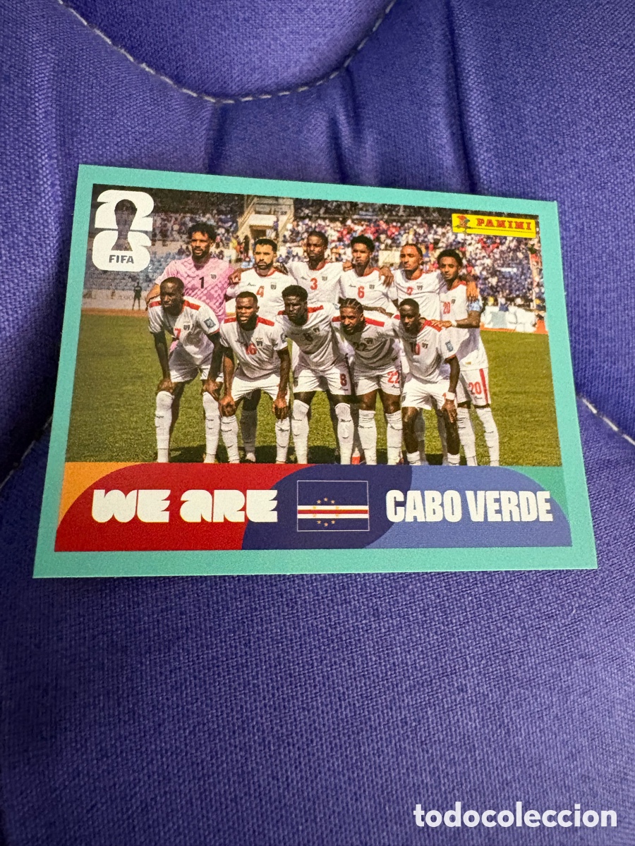 Cromos de f&uacute;tbol: Fifa World Cup 26 Mundial 2026 CPV 13 Cabo Verde Foto de Equipo Plantilla Alineacion