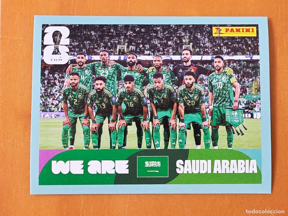 Cromos de f&uacute;tbol: KSA 13 Alineaci&oacute;n equipo plantilla, Arabia Saud&iacute;, Panini FIFA World Cup Mundial 2026 Sticker