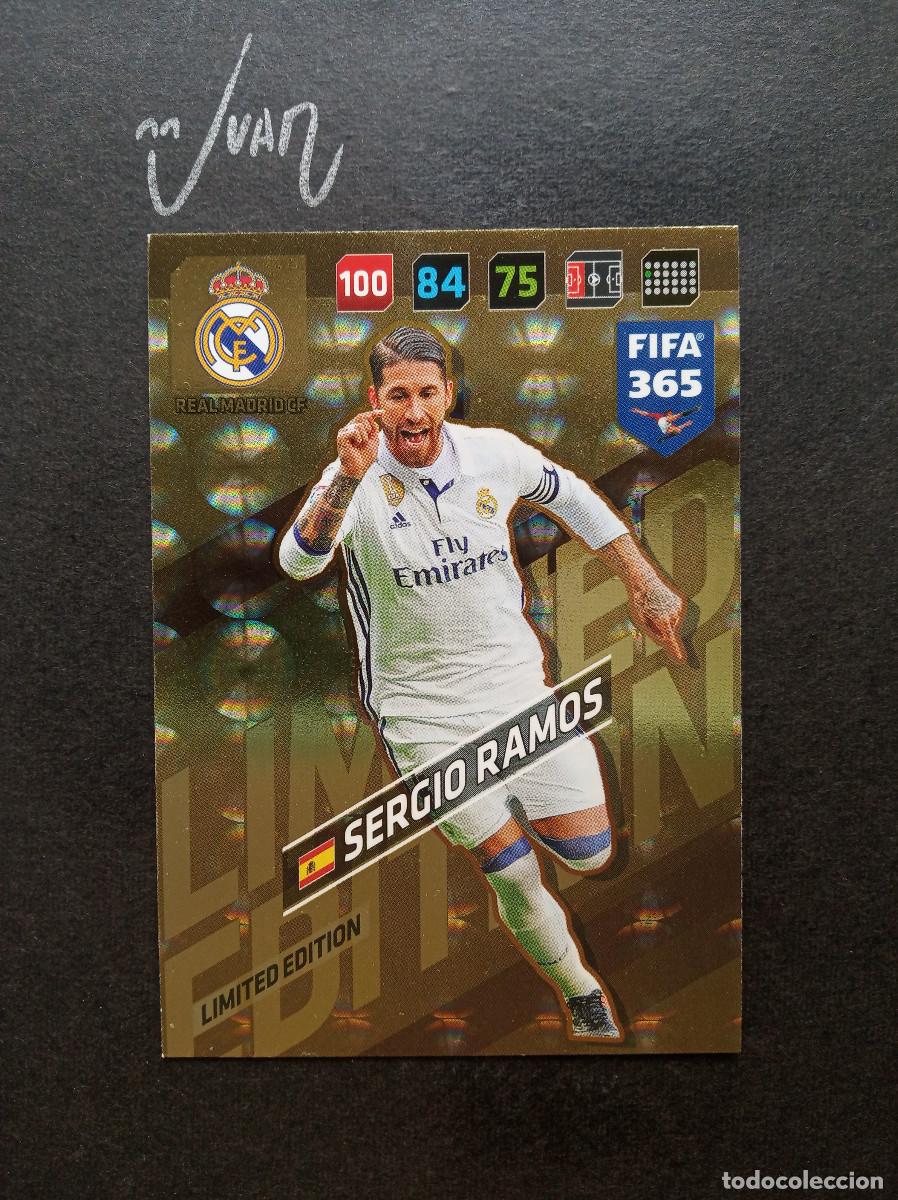 Cromos de f&uacute;tbol: LIMITED EDITION SERGIO RAMOS REAL MADRID ESPA&Ntilde;A ⚽ PANINI &reg; ADRENALYN FIFA 365 2017 2018 17 18 NUEVO