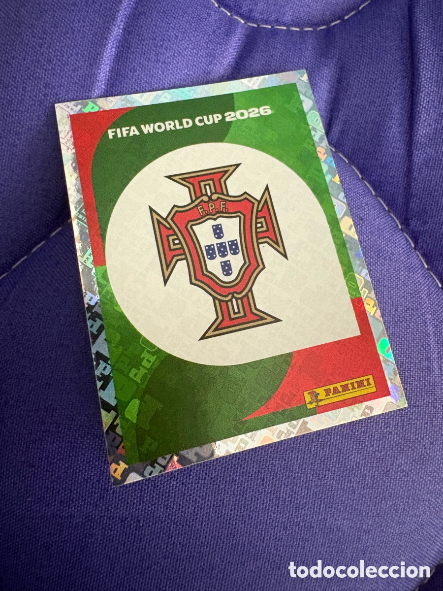 Cromos de f&uacute;tbol: L2 ESCUDO SELECCION PORTUGAL 1 PANINI MUNDIAL FIFA WORLD CUP 2026 PANINI NUNCA PEGADO