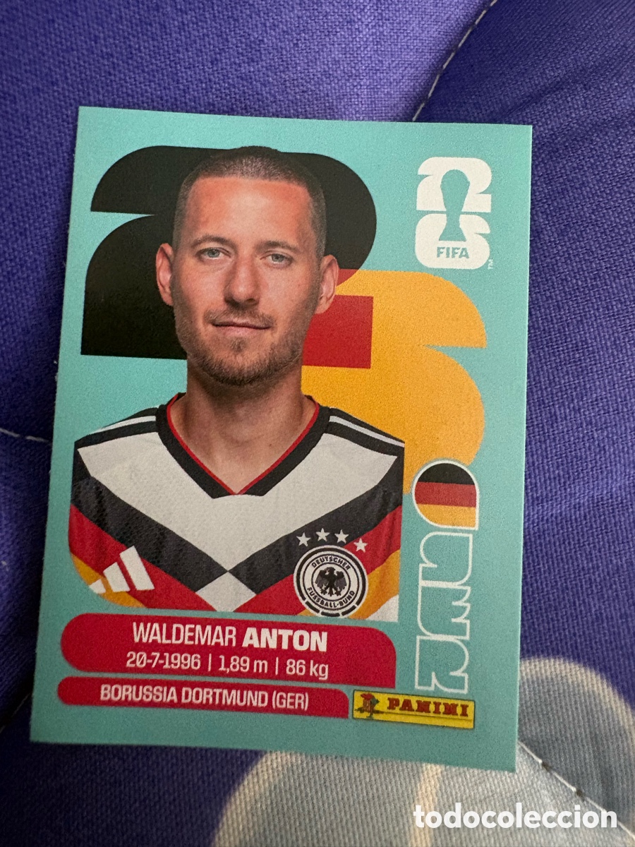 Cromos de f&uacute;tbol: CROMO DE F&Uacute;TBOL NUMERO GER 7 WALDEMAR ANTON ALEMANIA MUNDIAL 2026 MEXICO-EEUU-CANADA PANINI !