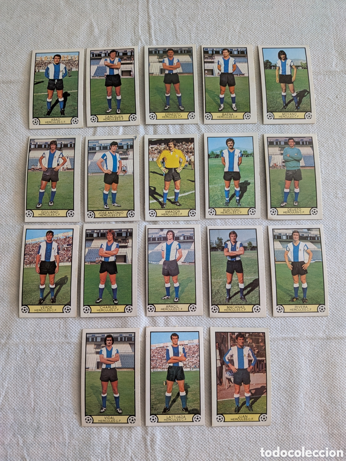 Cromos de Futebol: CROMOS LIGA 79-80. H&Eacute;RCULES 18 CROMOS DIFERENTES. ED. ESTE
