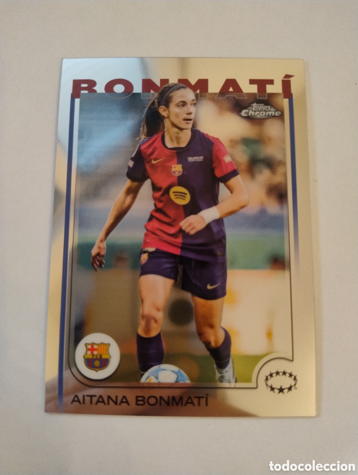 Cromos de f&uacute;tbol: 1 - Aitana Bonmati - Barcelona - Topps Chrome 2024 - 2025 UCC Femenino