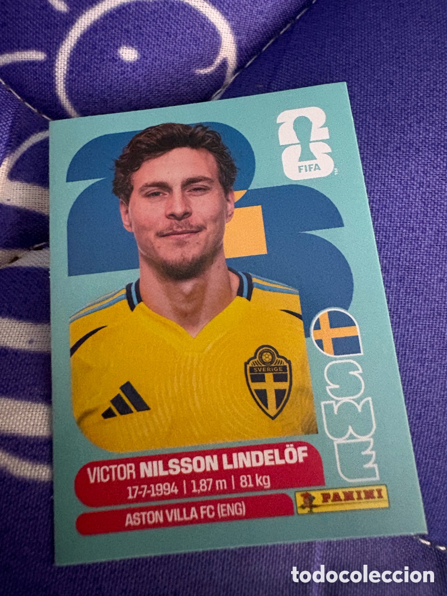 Cromos de f&uacute;tbol: SWE 6 SWE6 VICTOR NILSSON LINDELOF SUECIA ⚽ PANINI FIFA MUNDIAL WORLD CUP 26 2026 STICKER ⚽