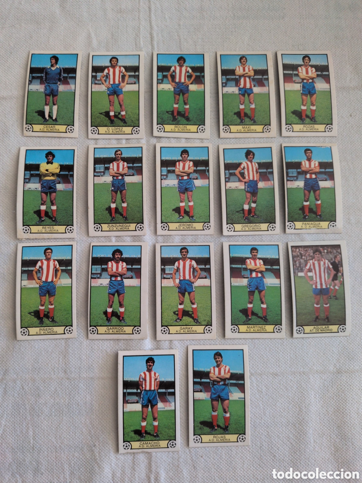 Cromos de Futebol: CROMOS LIGA 79-80. ALMER&Iacute;A 17 CROMOS DIFERENTES. ED. ESTE. SIN PEGAR