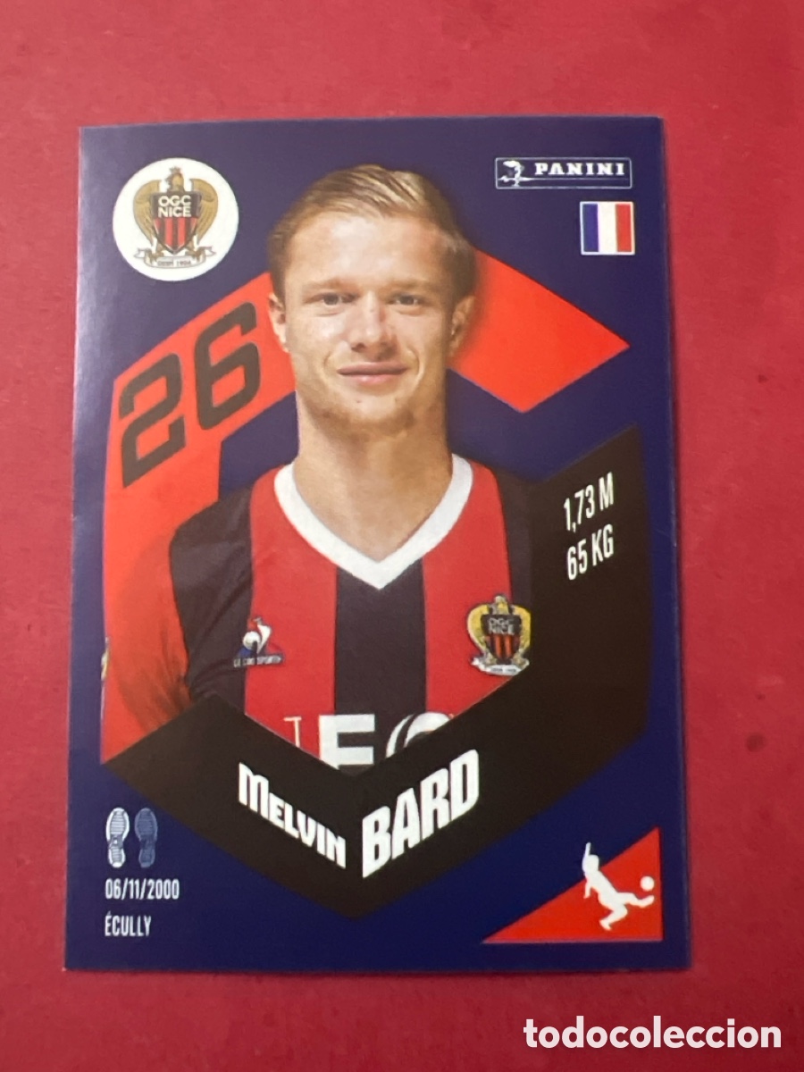Cromos de f&uacute;tbol: A1810. Sticker PANINI FOOT 2024 Ligue 1 #316 MELVIN BARD