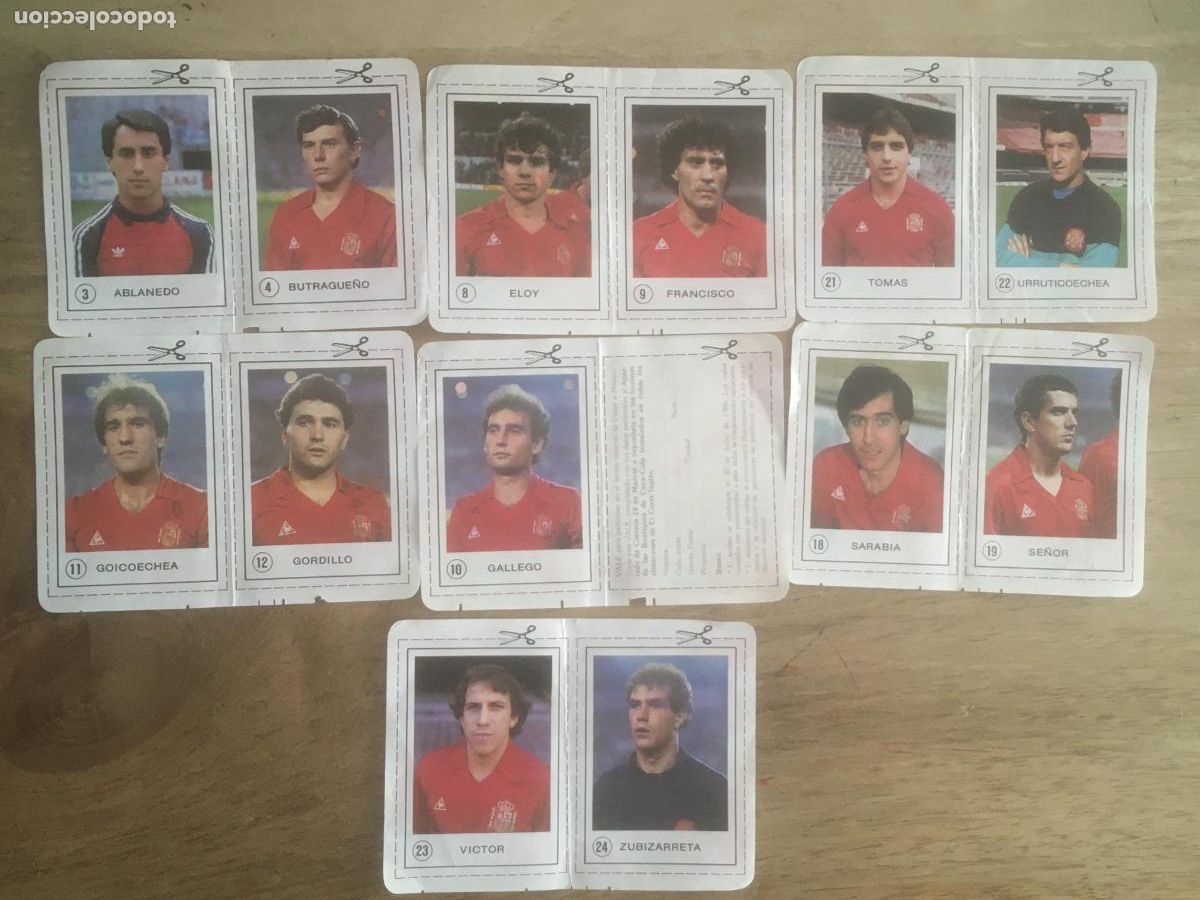 Cromos de Futebol: coca cola mundial mexico 86 seleccion espa&ntilde;ola lote 13 cromos nunca pegados