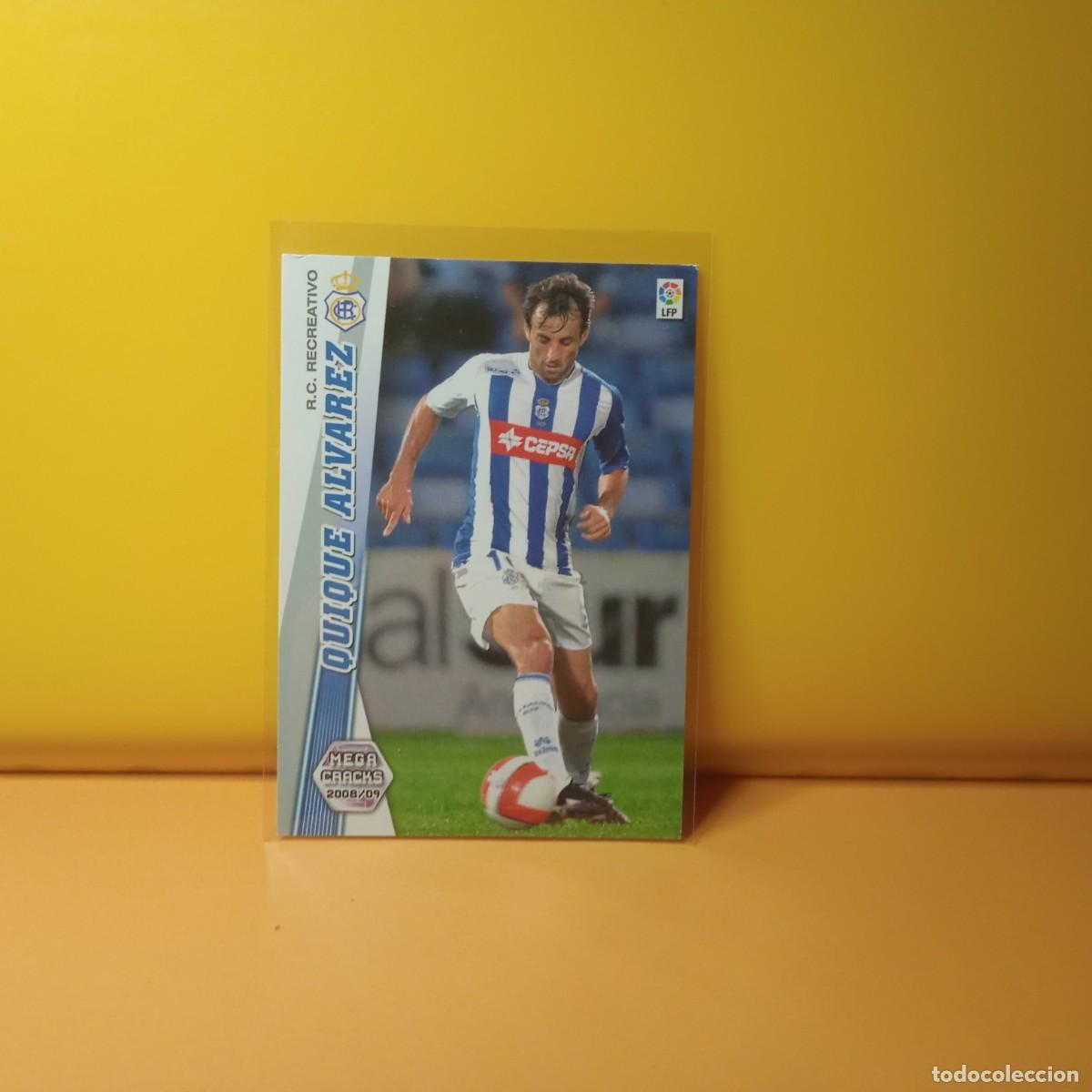 Cromos de f&uacute;tbol: MEGACRACKS 2008 2009 08 09 RECREATIVO DE HUELVA QUIQUE ALVAREZ 258