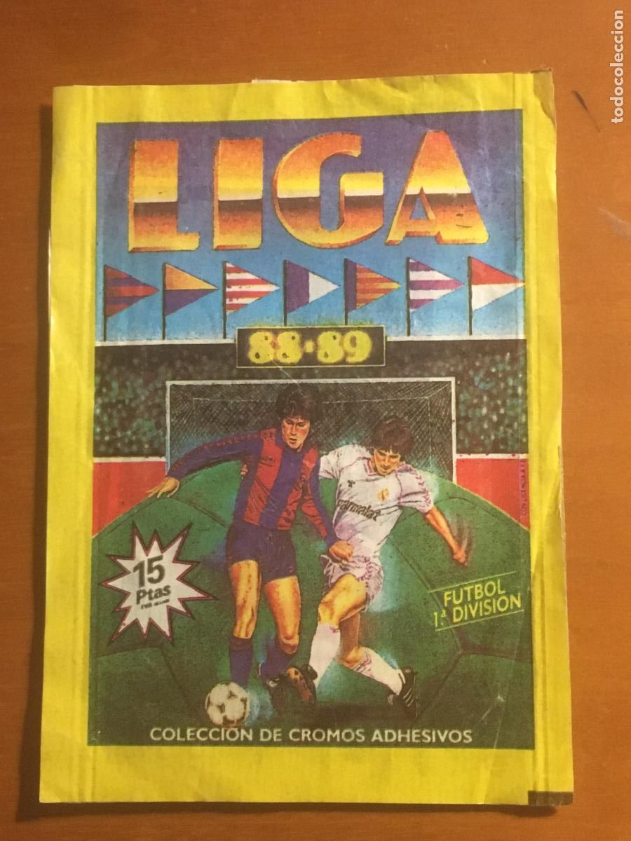 Cromos de Futebol: liga 88 89 1988 1989 ediciones este sobre de cromos sin abrir cerrado