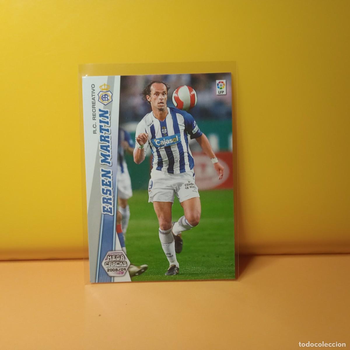 Cromos de f&uacute;tbol: MEGACRACKS 2008 2009 08 09 RECREATIVO DE HUELVA ERSEN MART&Iacute;N 270