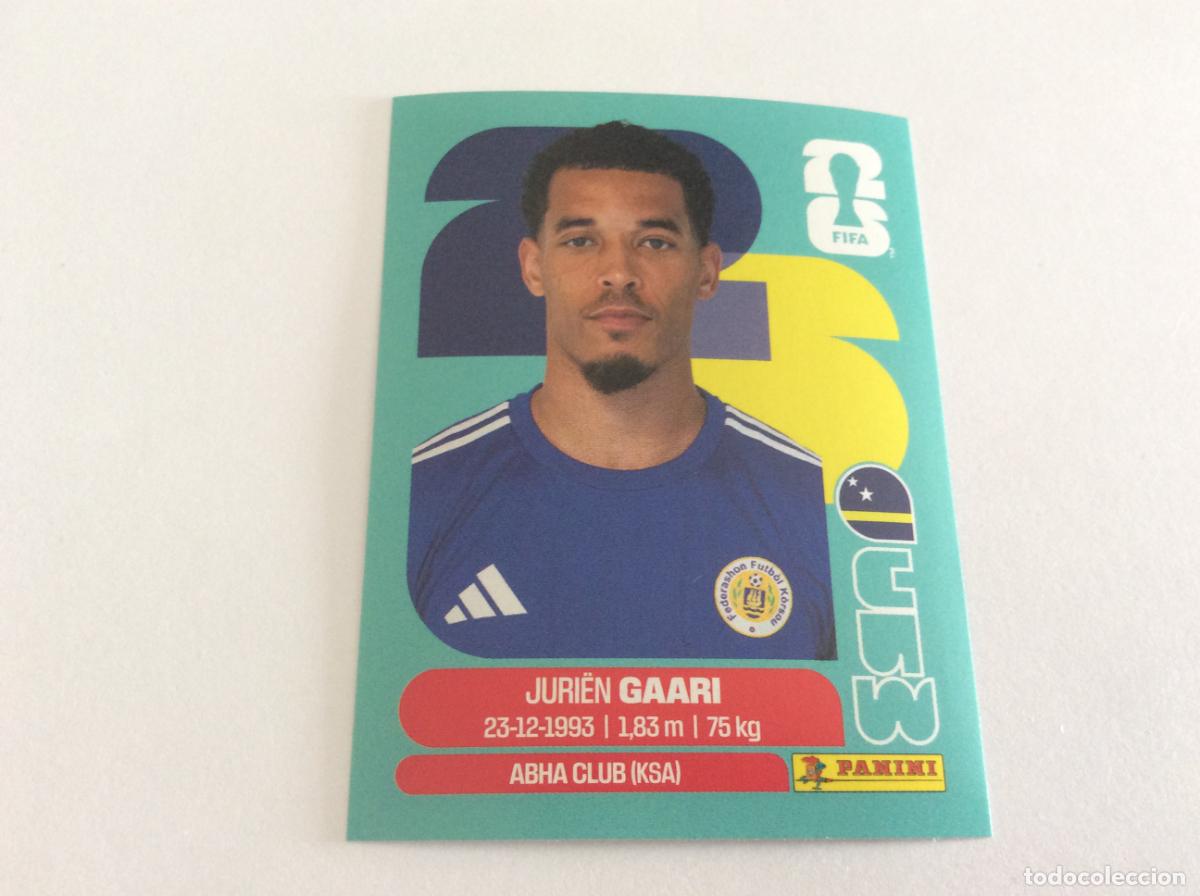 Cromos de f&uacute;tbol: CUW5 CUW 5 Jurien Gaari Cura&ccedil;ao Sticker Cromo FIFA World Cup 2026 26 Panini Mundial