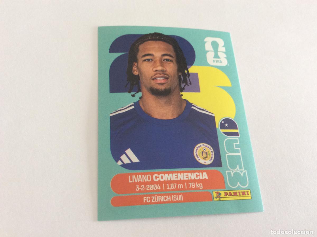 Cromos de f&uacute;tbol: CUW9 CUW 9 Livano Comenencia Cura&ccedil;ao Sticker Cromo FIFA World Cup 2026 26 Panini Mundial