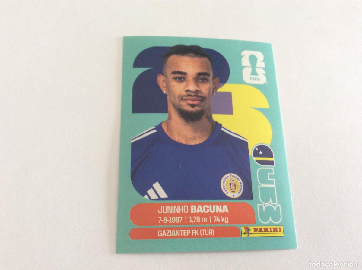 Cromos de f&uacute;tbol: CUW11 CUW 11 Juninho Bacuna Cura&ccedil;ao Sticker Cromo FIFA World Cup 2026 26 Panini Mundial