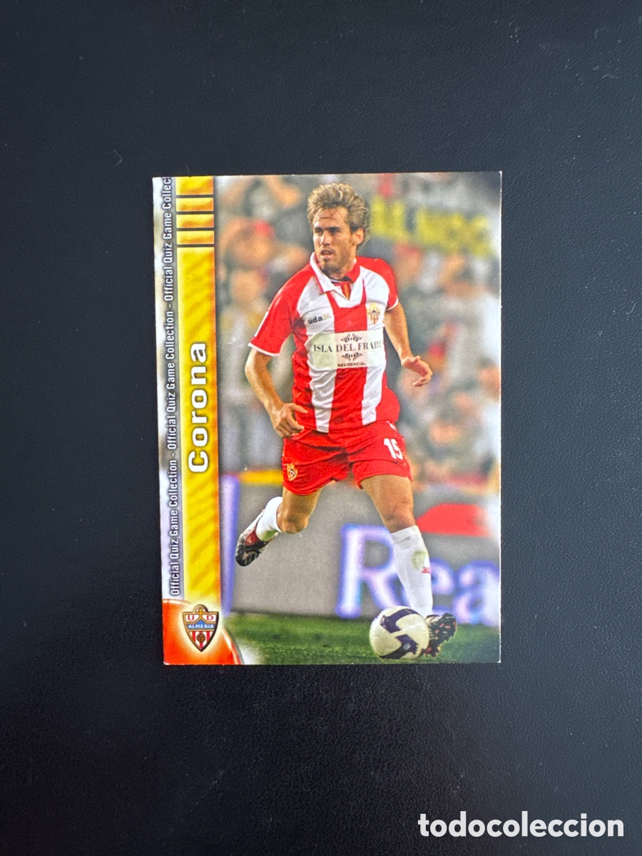 Football Stickers: CORONA ALMERIA NUMERO 282 MUNDICROMO 2009 LAS FICHAS QUIZ DE LA LIGA 2010