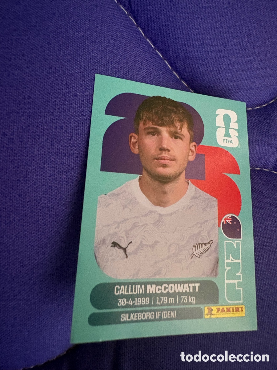 Cromos de f&uacute;tbol: OFFICIAL STICKER COLLECTION WORLD CUP MUNDIAL 2026 - NUEVA ZELANDA N&ordm; 19 McCOWATT
