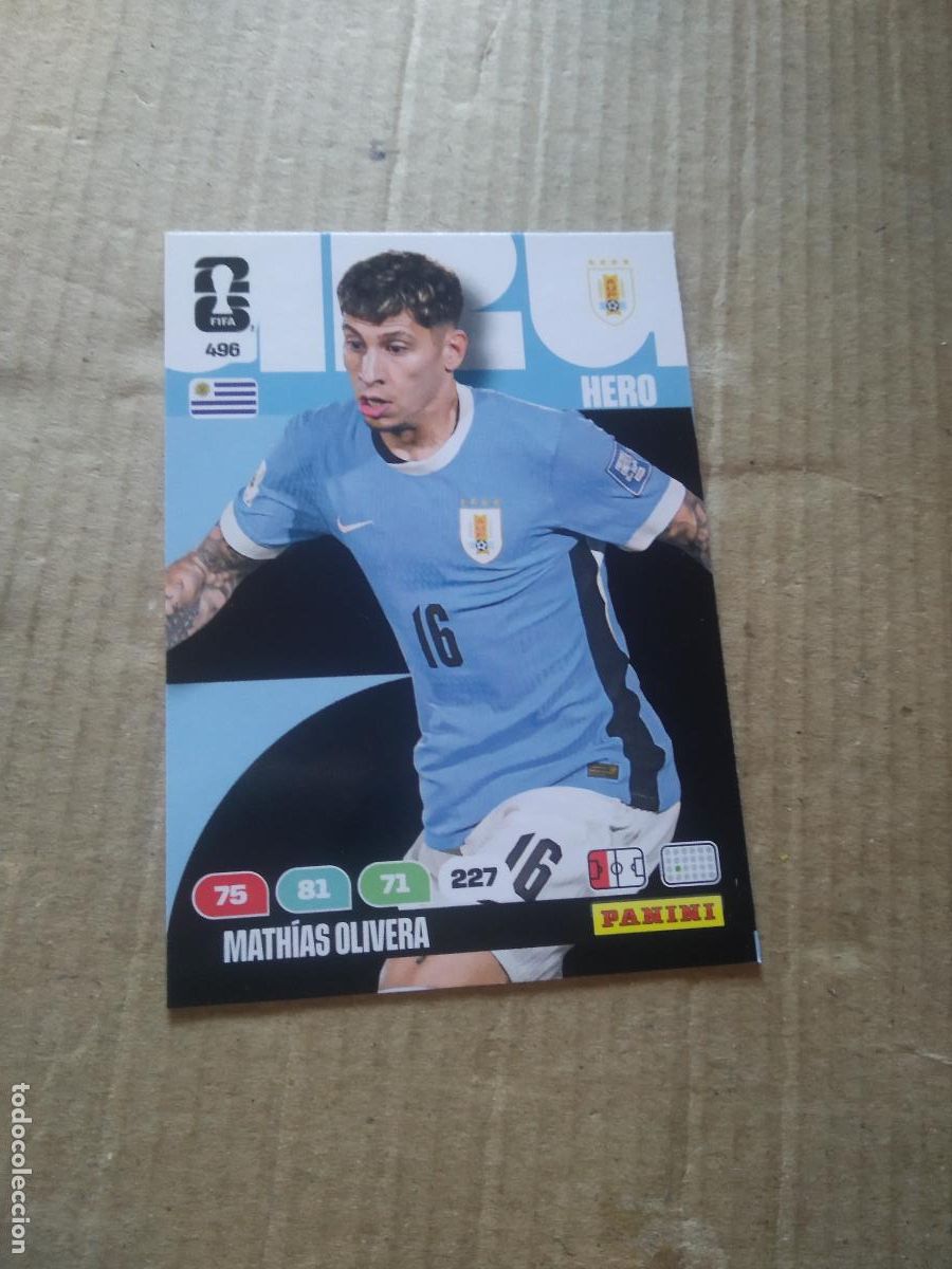 Cromos de f&uacute;tbol: 496 MATHIAS OLIVERA URUGUAY CROMO FUTBOL PANINI ADRENALYN MUNDIAL 2026 WORLD CUP COPA DEL MUNDO