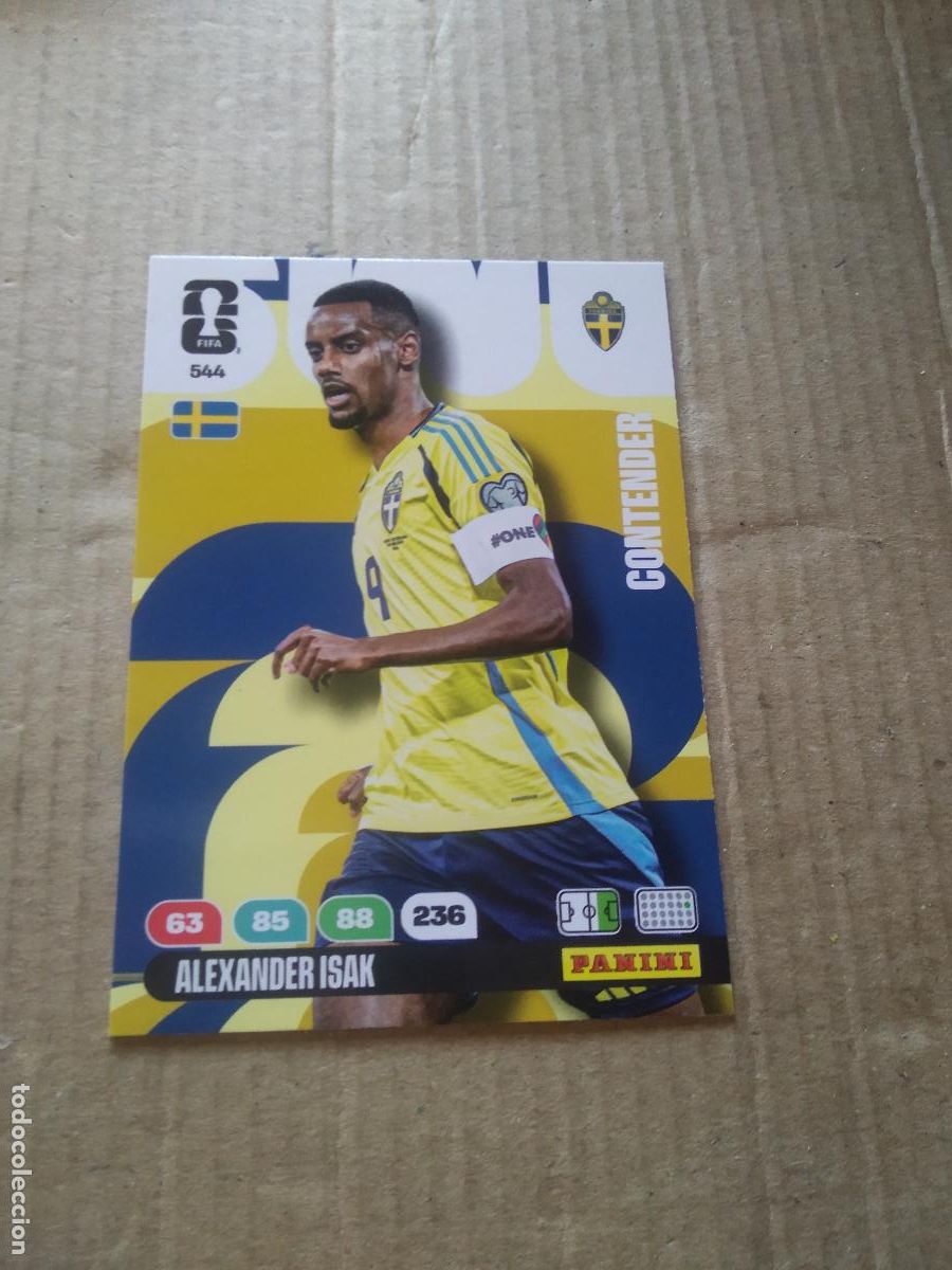 Cromos de f&uacute;tbol: 544 ISAK SUECIA CROMO FUTBOL PANINI ADRENALYN MUNDIAL 2026 WORLD CUP COPA DEL MUNDO