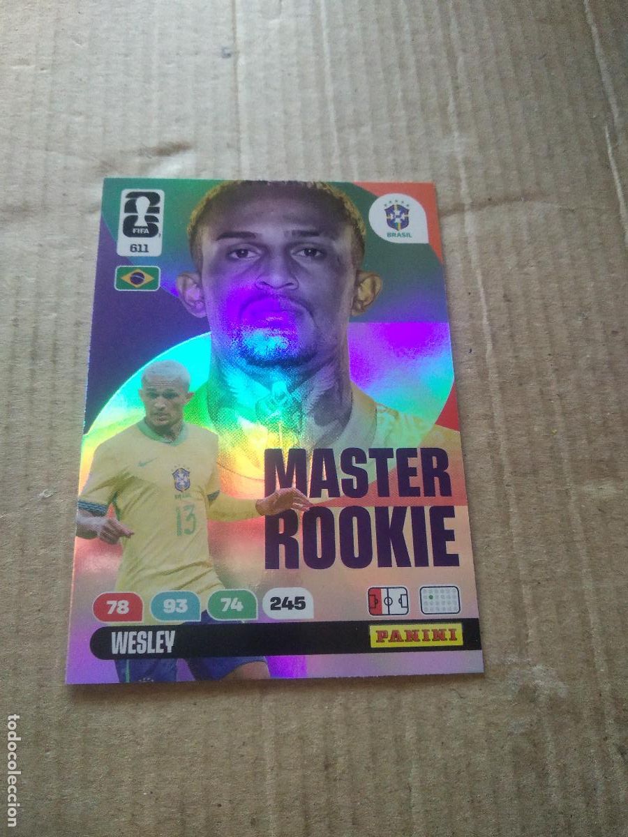 Cromos de f&uacute;tbol: 611 WESLEY BRASIL CROMO FUTBOL PANINI ADRENALYN MUNDIAL 2026 WORLD CUP COPA DEL MUNDO