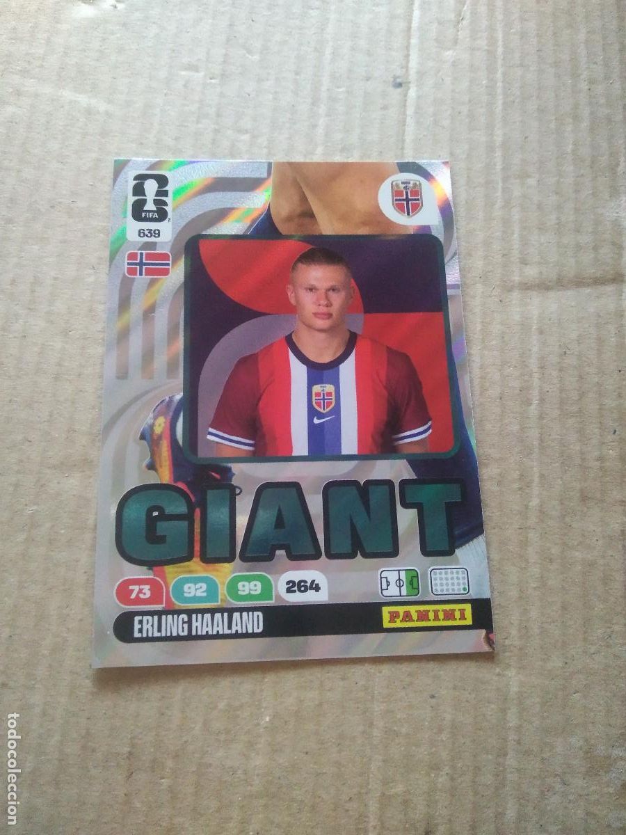 Cromos de f&uacute;tbol: 639 HAALAND NORUEGA GIANT NORDIC EDITION CROMO FUTBOL PANINI ADRENALYN MUNDIAL 2026 WORLD CUP