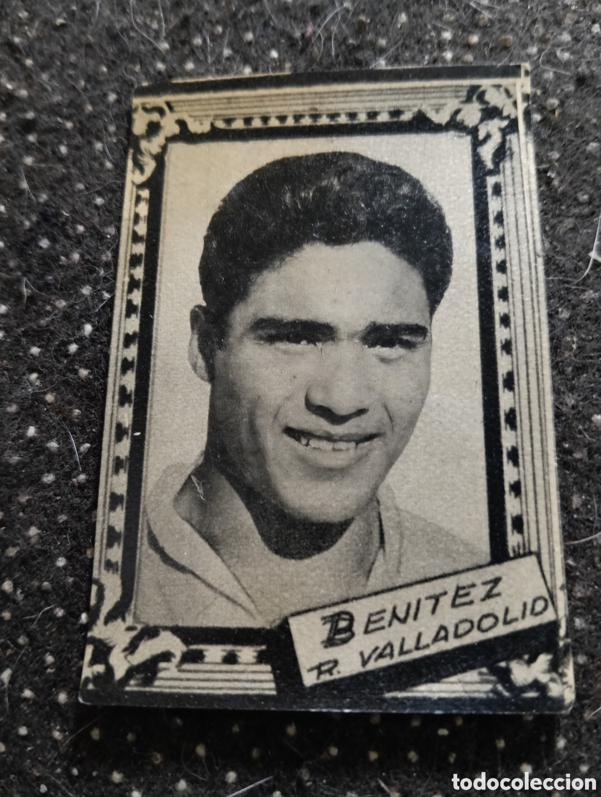 Cromos de f&uacute;tbol: BENITEZ - REAL VALLADOLID - CROMO LIGA 1959 1960 - ALBUM FHER DISGRA, sin pegar, en muy buen estado