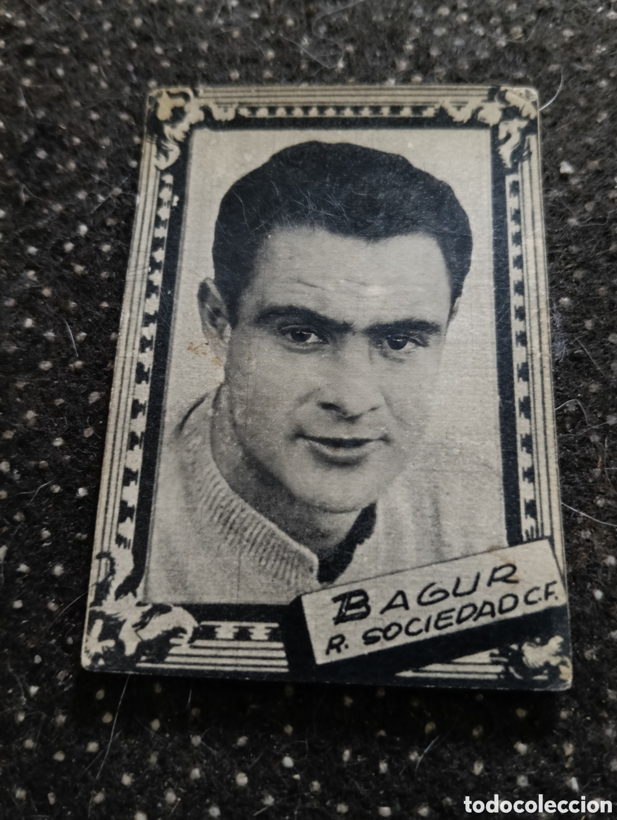 Cromos de f&uacute;tbol: BAGUR - REAL SOCIEDAD C.F. - CROMO LIGA 1959 1960 - ALBUM FHER DISGRA, sin pegar, en muy buen estado