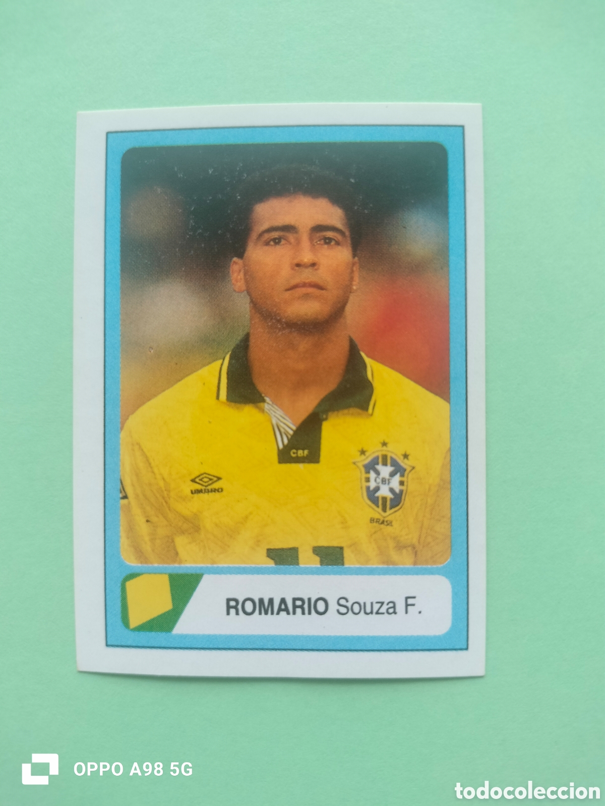 Cromos de f&uacute;tbol: Cromo 102 Romario Brasil Ediciones Estadio Mundial USA EEUU Estados Unidos 94 1994