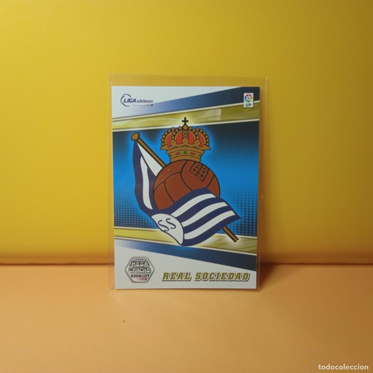 Cromos de f&uacute;tbol: MEGACRACKS 2008 2009 08 09 LIGA ADELANTE ESCUDO REAL SOCIEDAD 409