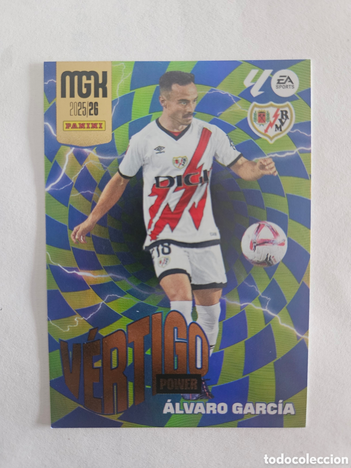 Cromos de f&uacute;tbol: ALVARO GARCIA P 379 V&Eacute;RTIGO (RAYO VALLECANO) PANINI MEGACRACKS 2025-2026 25 26 CROMO CARTA