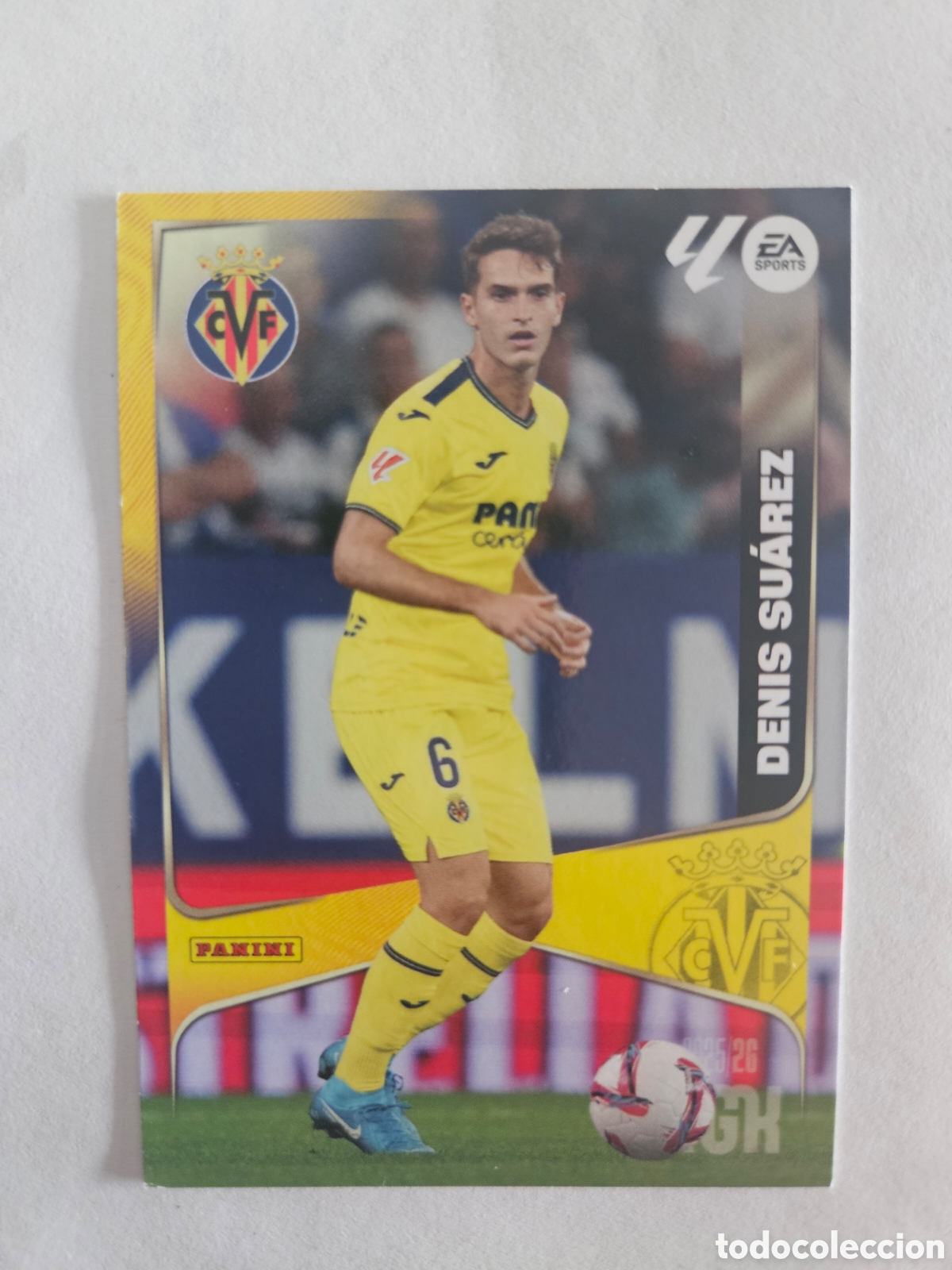 Cromos de f&uacute;tbol: Denis Suarez n&uacute;mero 372 del Villarreal megacracks 25-26 2025-2026