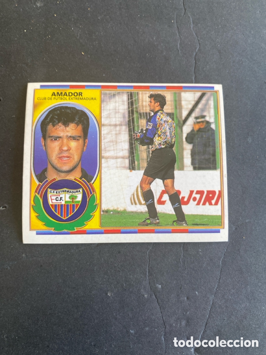 Cromos de f&uacute;tbol: Cromo liga 96/97 CF Extremadura nunca pegado