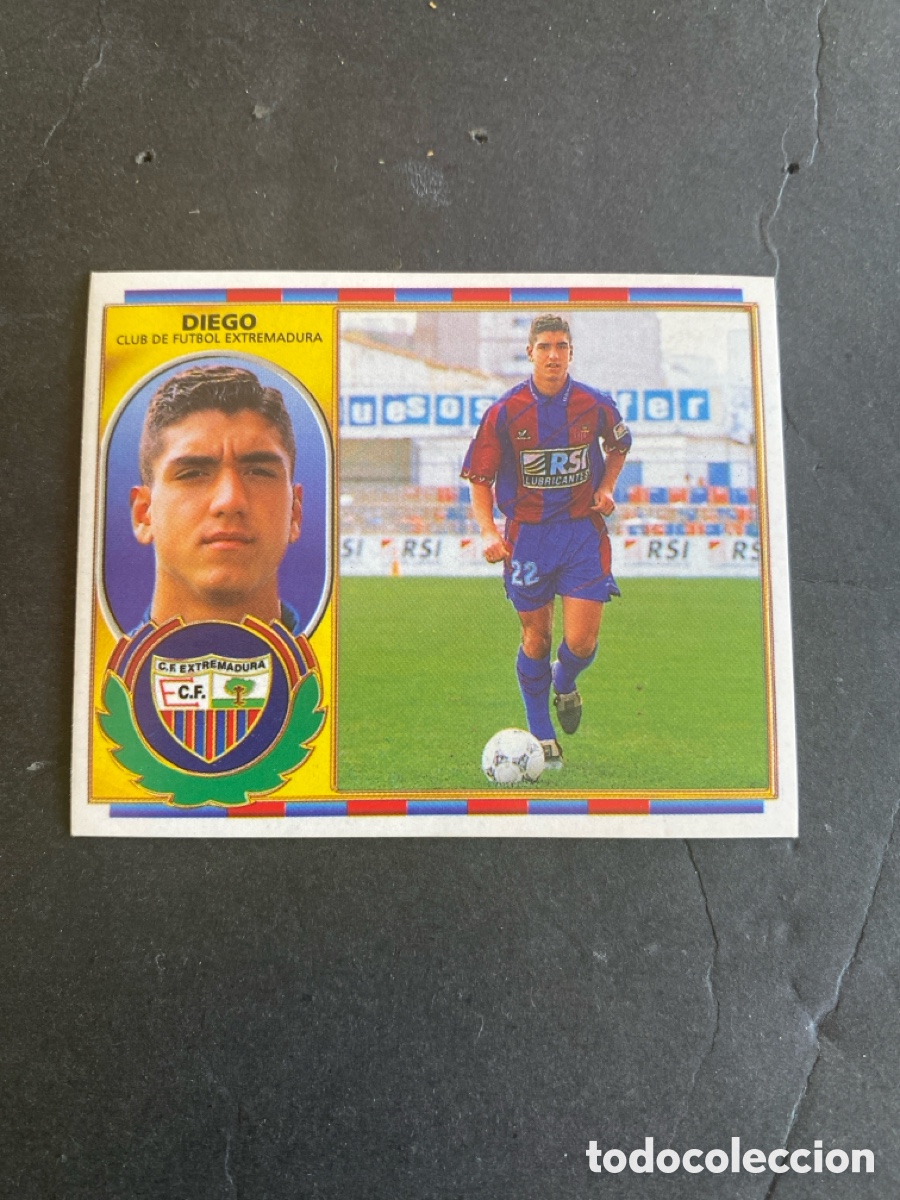 Cromos de f&uacute;tbol: Cromo liga 96/97 CF Extremadura nunca pegado