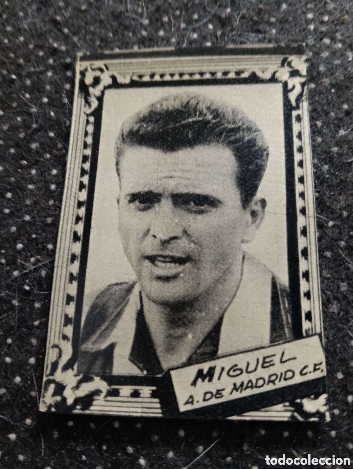 Cromos de f&uacute;tbol: MIGUEL - ATL&Eacute;TICO DE MADRID - CROMO LIGA 1959 1960 - ALBUM FHER DISGRA, sin pegar, en muy buen estad