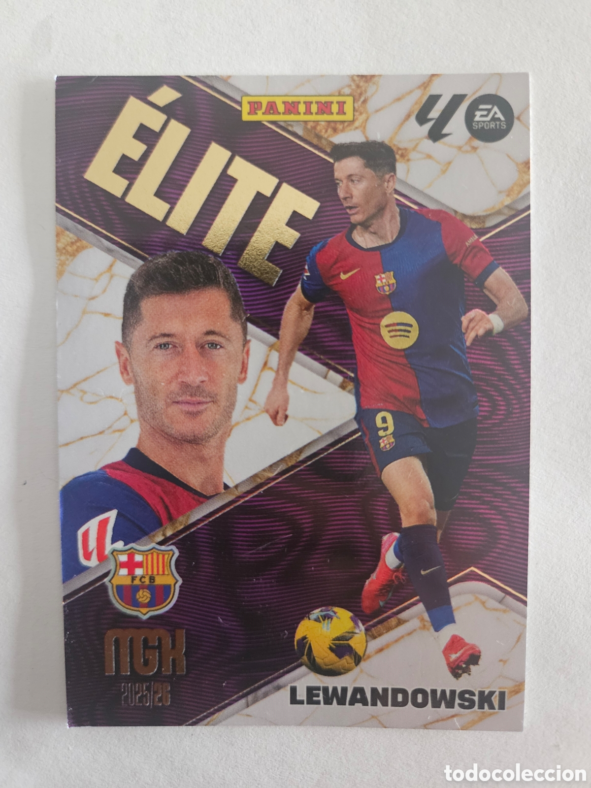 Cromos de f&uacute;tbol: LEWANDOWSKI ELITE 10 MEGACRACKS 2025 2026 25 26